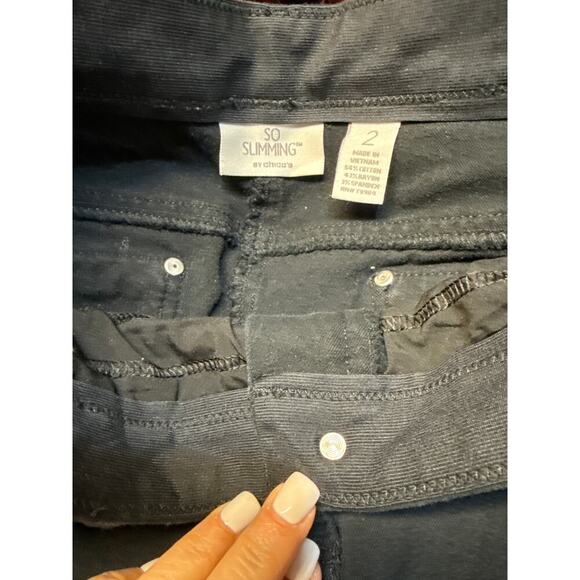 CHICOS SO SLIMMING  BLACK JEANS SIZE 12/M - Picture 4 of 5